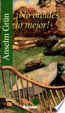 ¡No olvides lo mejor!