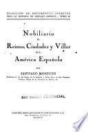 Nobiliario de reinos, ciudades y villas de América española