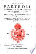 Nobiliario Genealogico de los Reyes y Titulos de España