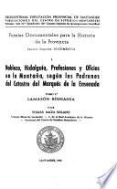 Nobleza, hidalguía, profesiones y oficios en la Montaña: Lamasón-Ríonansa