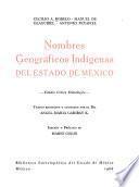 Nobres geográficos indigenas del estado de México
