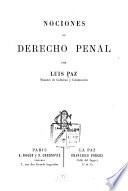 Nociones de derecho penal