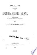 Nociones sobre la teoria del enjuiciamiento penal