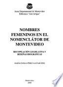 Nombres femeninos en el nomeclátor de Montevideo
