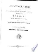 Nomenclátor de las ciudades, villas, lugares, aldeas y demás entidades de población de España en 1. de enero de 1888