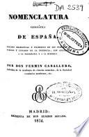 Nomenclatura geografica de España