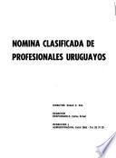 Nómina clasificada de profesionales uruguayos