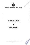 Nomina de libros y publicaciones