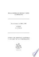 Nómina del personal académico y anuario de la corporación