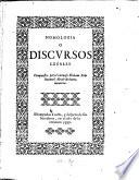 Nomologia O Discvrsos Legales