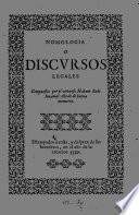 Nomologia O Discvrsos Legales