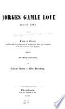 Norges gamle love indtil 1387
