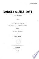 Norges gamle love indtil 1387