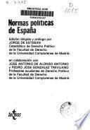 Normas políticas de España