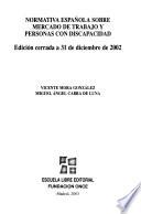 Normativa española sobre mercado de trabajo y personas con discapacidad