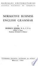 Normative business English grammar