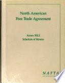 North American Free Trade Agreement Between the Government of the United States of America, the Government of Canada and the Government of the United Mexican States: Annex 302.2, Tariff Schedule of Mexico