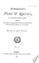Northamptonshire Notes and Queries