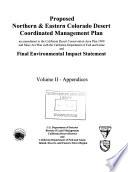 Northern and Eastern Colorado Desert Plan