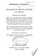 Nosografía filosófica o Aplicación del método analítico á la medicina