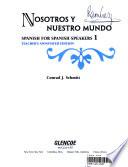 Nosotros Y Nuestro Mundo