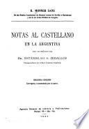 Notas al castellano en la Argentina