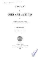 Notas al código civil argentino