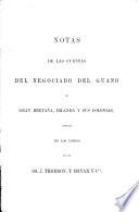 Notas de las cuentas del negociado del guano en la Gran Bretaña, Irlanda y sus colonias