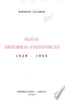 Notas histórico-económicas 1928-1963