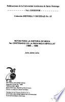 Notas para la historia de Moca