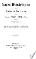 Notes históriques del bisbat de Barcelona
