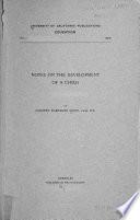 Notes on the Development of a Child
