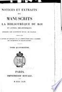 Notices et extraits des manuscrits de la Bibliothèque nationale et autres bibliothèques