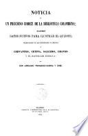 Noticia de un precioso Códice de la Biblioteca Colombina