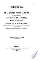 Noticia sobre el estado actual de la economía política en España y sobre los trabajos de D. Ramón de la Sagra