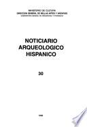 Noticiario arqueológico hispánico