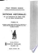 Noticias historiales de tierra firme en las Indias occidentales