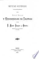 Noticias históricas y datos estadísticos del noble valle y universidad de Baztan
