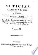 Noticias relativas á la Isla de Menorca