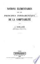 Notions élémentaires sur les principes fondamentaux de la comptabilité