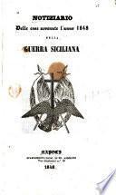 Notiziario delle cose avvenute l'anno 1848 nella guerra siciliana