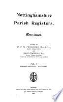 Nottinghamshire Parish Registers