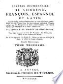 Nouveau dictionnaire de Sobrino, français, espagnol et latin