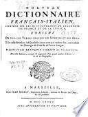 Nouveau dictionnaire français-italien