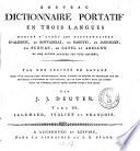 Nouveau dictionnaire portatif, en trois langues