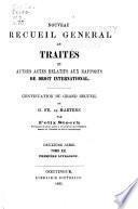 Nouveau recueil général de traités et autres actes relatifs aux rapports de droit international
