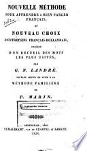 Nouvelle méthode pour apprendre à bien parler français
