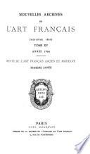 Nouvelles archives de l'art français