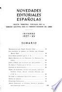 Novedades editoriales españolas