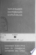 Novedades editoriales españoles
